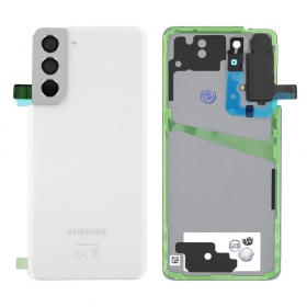 Samsung G991 Galaxy S21 5G tapa trasera de la batería (Phantom White) (usada grade C, original)
