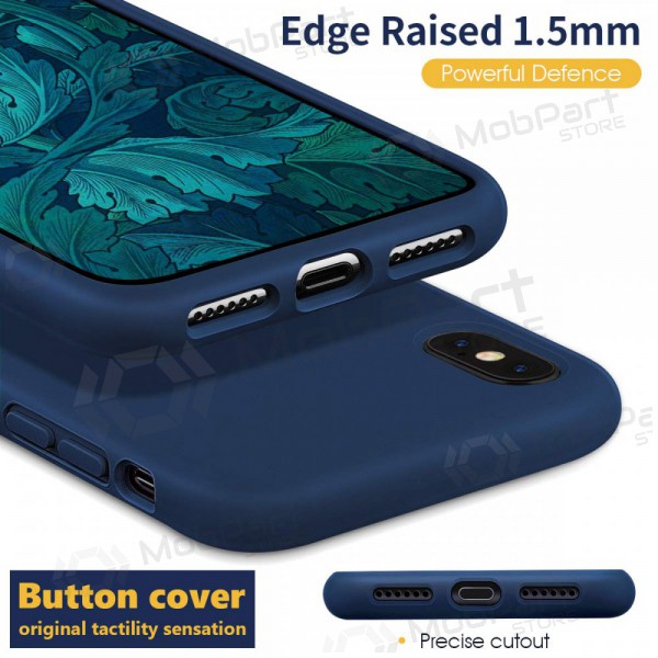 Funda para Apple iPhone 12 Pro - Liquid Silicone - 1.5mm (azul oscuro)