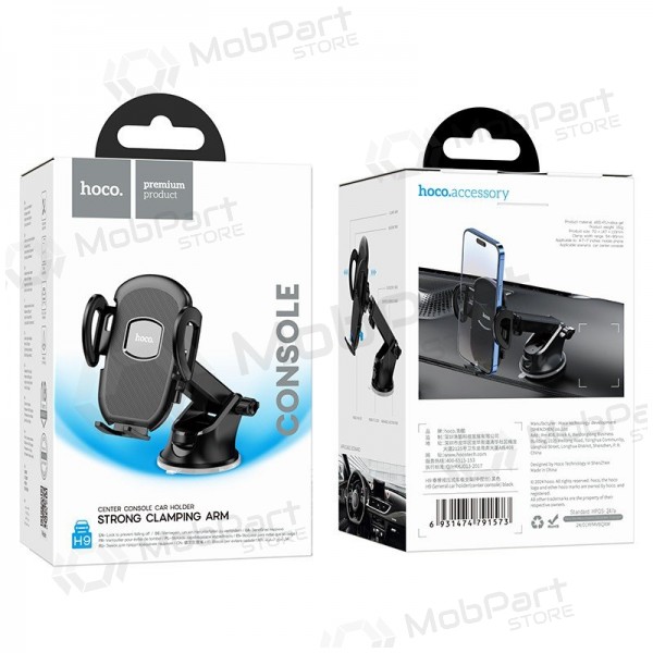 Soporte para teléfono de coche Hoco H9 (dashboard) negro