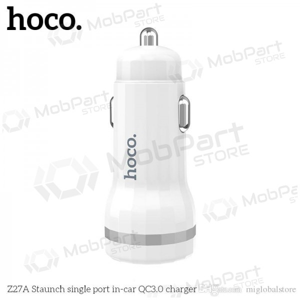 Cargador automobilinis Hoco Z27A Staunch Quick Charge 3.0 (3.1A) (blanco)