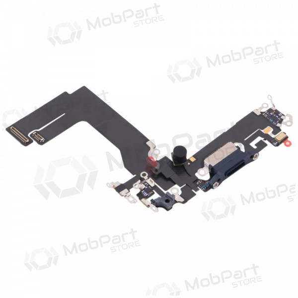 Conector de puerto de carga y micrófono para Apple iPhone 13 mini (negro)