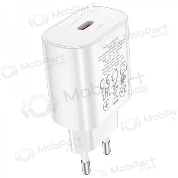 Cargador de teléfono Hoco N22 25 W USB-C blanco