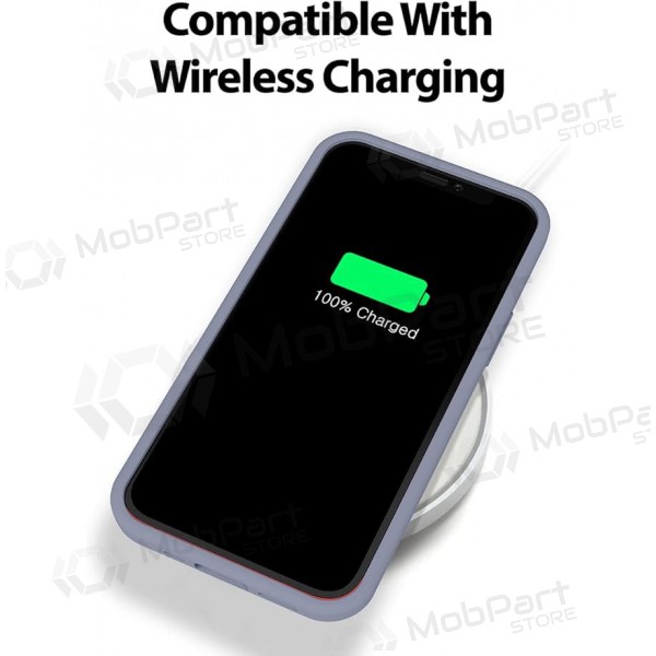 Funda de silicona Mercury para Apple iPhone 16e (gris lavanda)