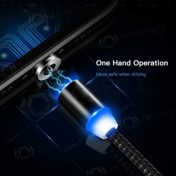 USB cable Magnetic Lightning 1.0m (blanco)