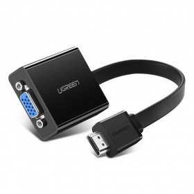 Adaptador Ugreen MM103 HDMI a VGA negro