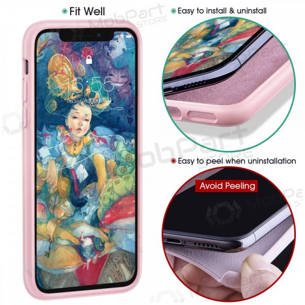 Funda para Apple iPhone 12 - Liquid Silicone - 1.5mm (rosa)