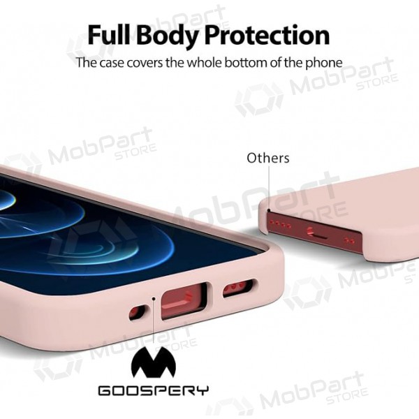 Funda de silicona Mercury para Apple iPhone 16e (rosa arena)