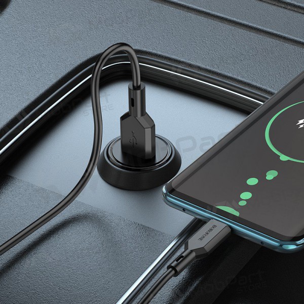 Cargador automobilinis Borofone BZ18 Quick Charge 3.0 18W (negro)