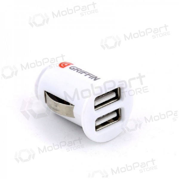 Cargador de coche GRIFFIN USB (2xUSB 1A) (blanco)