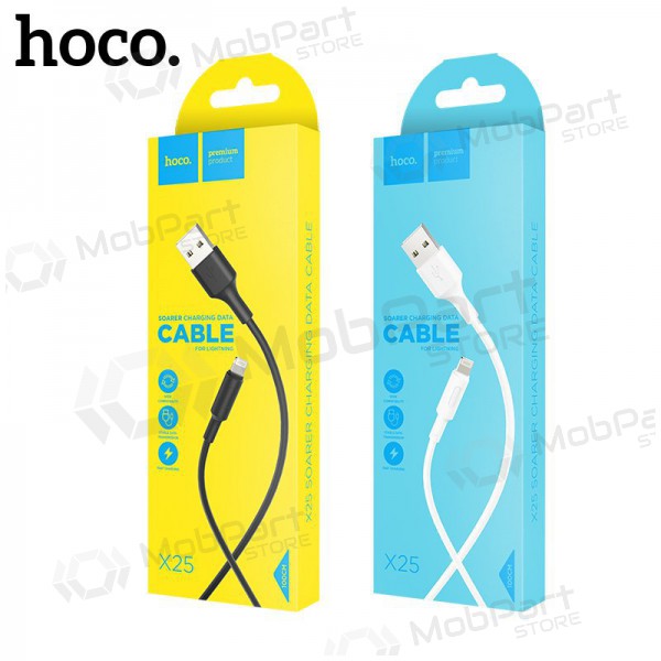 USB cable HOCO X25 lightning 1.0m (blanco) USB cable HOCO X25 lightning 1.0m (blanco)