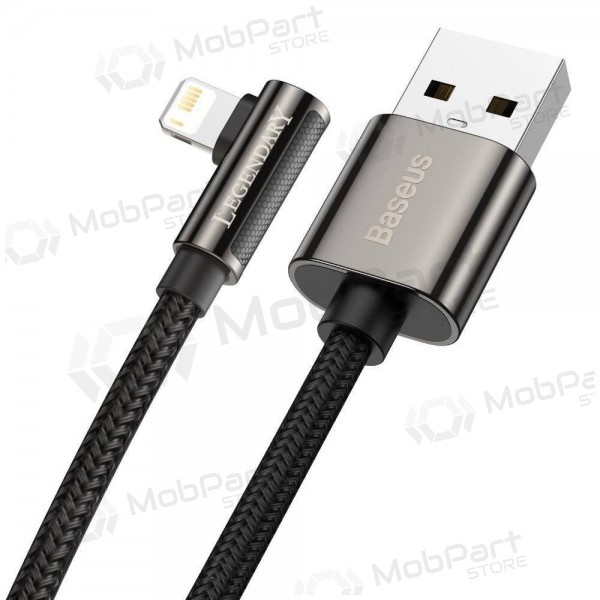 USB cable Baseus Legend Lightning 2.4A 1.0m (negro) CALCS-01