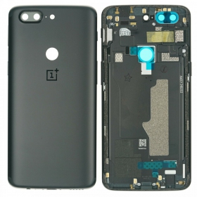OnePlus 5T tapa trasera de la batería negro (Midnight Black) (usada grade B, original)