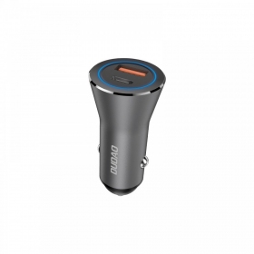 Cargador de coche Dudao R4Max 55 W USB-C + USB-A gris