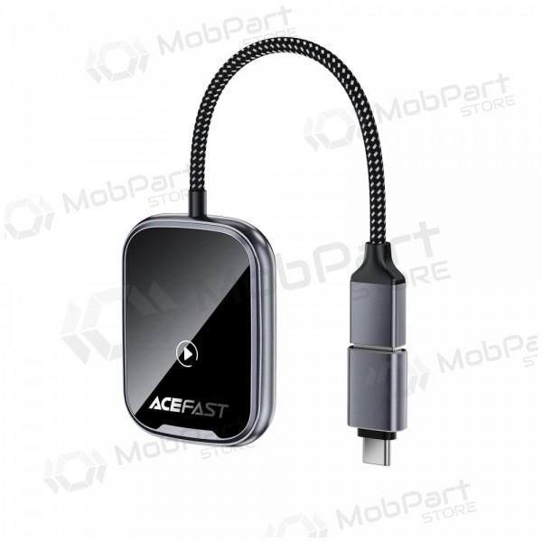Adaptador CarPlay Acefast QC1 inalámbrico Android Auto negro