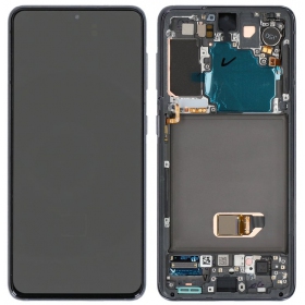 Samsung Galaxy S21 5G pantalla (gris) (con un marco) (original)