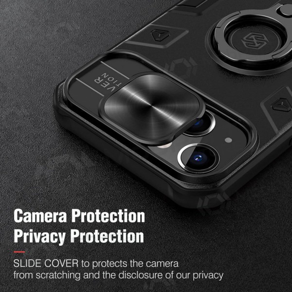 Apple iPhone 14 Pro Max funda „Nillkin Armor Pro“ (negro)