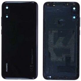 Huawei Y6 2019 / Y6 Pro 2019 / Y6 Prime 2019 tapa trasera de la batería (negro) (usada grade C, original)