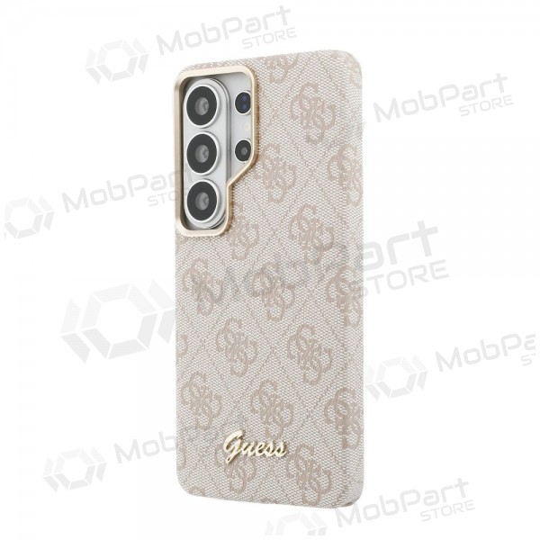 Funda para Samsung Galaxy S26 Ultra - Guess PU 4G Script Metal Logo Magnetic (rosa)