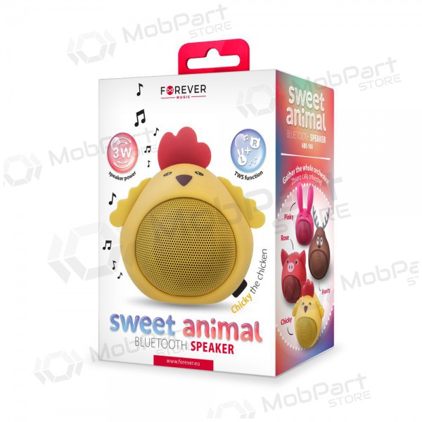 Altavoz portátil Bluetooth Forever Sweet Animal Chicken Chicky ABS-100