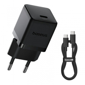 Cargador Baseus Palm 20W USB-C + USB-C to USB-C cable 1.0m negro P10111602113-01