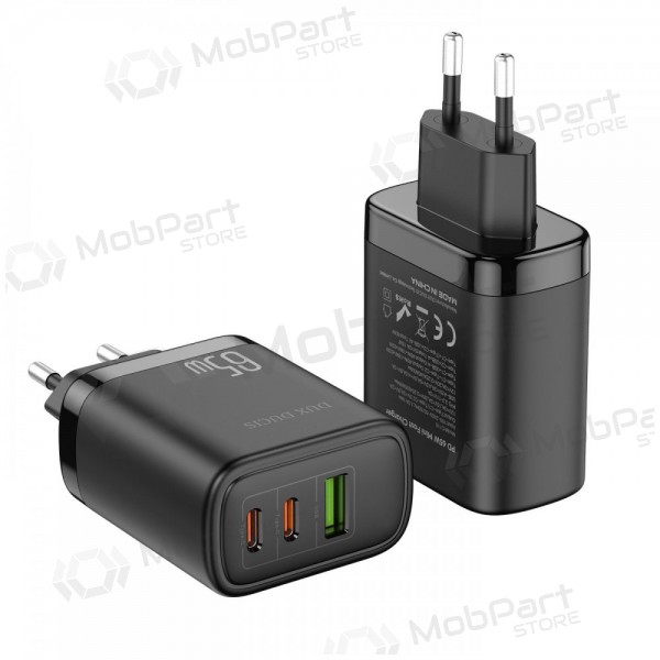 Cargador Dux Ducis C110 2xPD + Quick Charge 3.0 (negro)