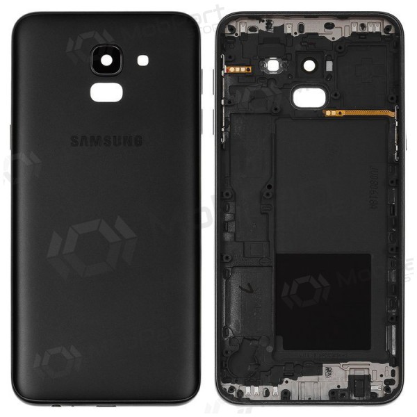Samsung J600 Galaxy J6 2018 tapa trasera de la batería (negro) (usada grade A, original) Samsung J600 Galaxy J6 2018 tapa trasera de la batería (negro) (usada grade A, original)