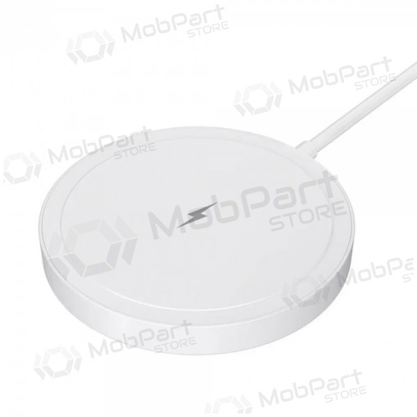 Cargador inalámbrico MagSafe Blue Star Charing Pad 15 W con cable USB-C blanco