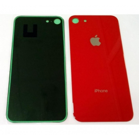 Apple iPhone 8 tapa trasera de la batería (rojo) (bigger hole for camera)