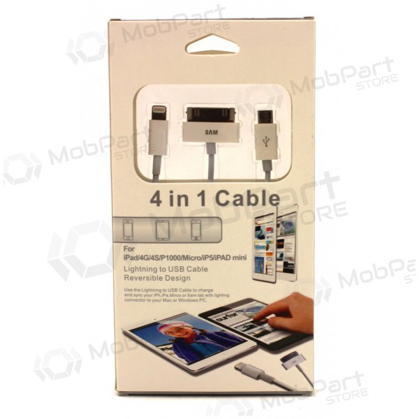 USB adaptador de carga 4in1 (microUSB-TAB-5G)