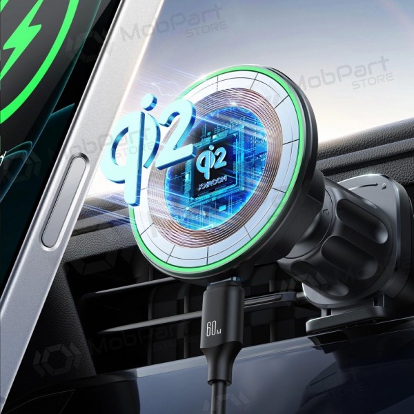 Automobilinis laikiklis-cargador Joyroom JR-ZS412 Qi2 MagSafe 15W negro