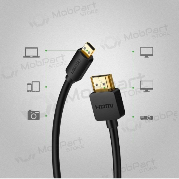 Cable HDMI Ugreen HD127 HDMI a Micro HDMI 1.5 m 4K 60 Hz negro