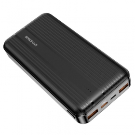 Batería externa Power Bank Borofone BJ9A Type-C PD+Quick Charge 3.0 (3A) 20000mAh negro