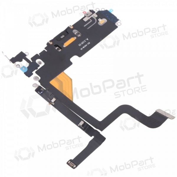 Conector de puerto de carga y micrófono para Apple iPhone 13 Pro (negro)