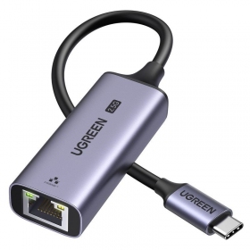 Adaptador USB-C Ugreen CM648 USB-C a RJ45 gris