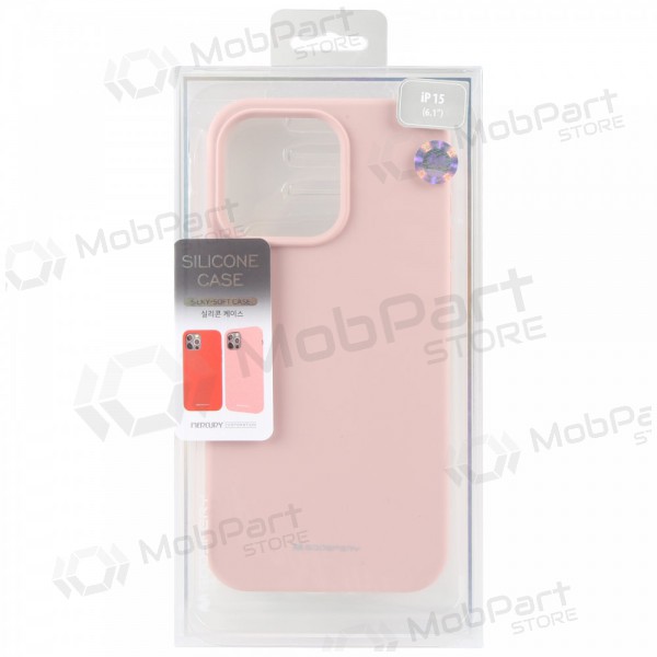 Funda de silicona Mercury para Apple iPhone 16e (rosa arena)