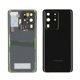 Samsung G988 Galaxy S20 Ultra tapa trasera de la batería negro (Cosmic Black) (usada grade A, original)