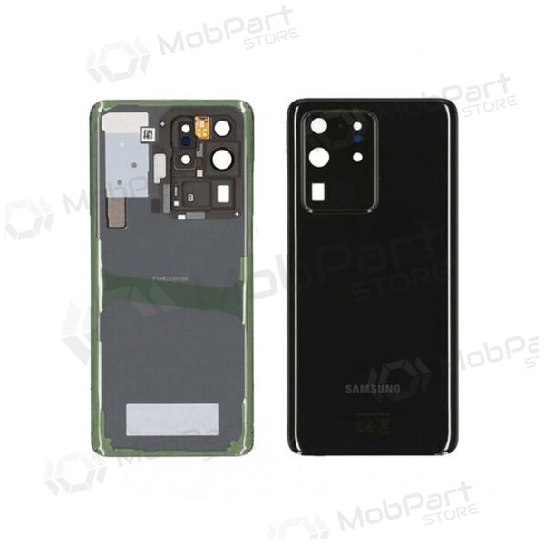 Samsung G988 Galaxy S20 Ultra tapa trasera de la batería negro (Cosmic Black) (usada grade A, original)