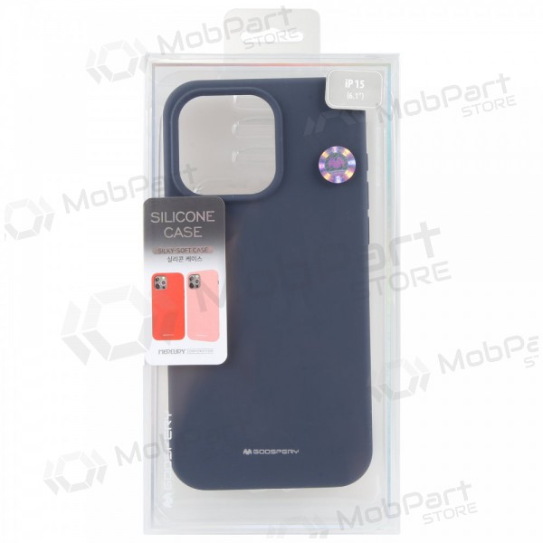 Funda de silicona Mercury para Apple iPhone 16e (azul oscuro)