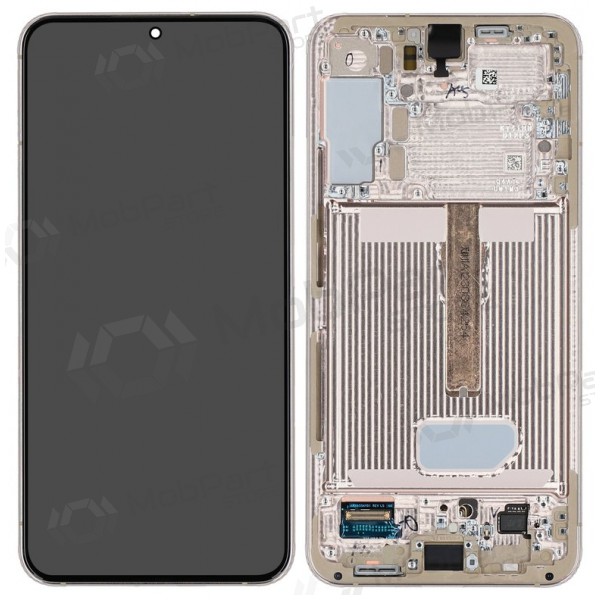 Samsung Galaxy S22+ pantalla (blanco / azul claro) (con un marco) (original)