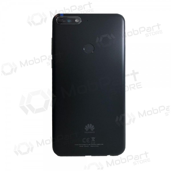 Huawei Y7 Prime 2018 tapa trasera de la batería (negro) (usada grade B, original)