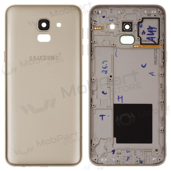 Samsung J600 Galaxy J6 2018 tapa trasera de la batería (dorado) - Premium