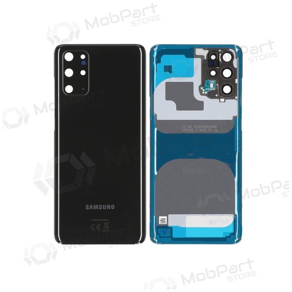 Samsung G985 / G986 Galaxy S20 Plus tapa trasera de la batería negro (Cosmic Black) (usada grade C, original)