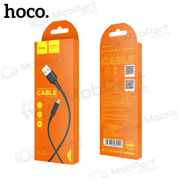 USB cable Hoco X25 microUSB 1.0m (negro)