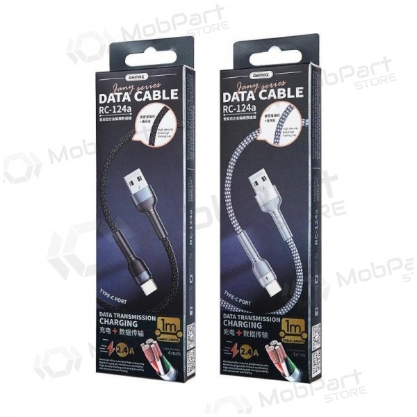 USB cable Remax RC-124i USB-A to Lightning 1.0m negro