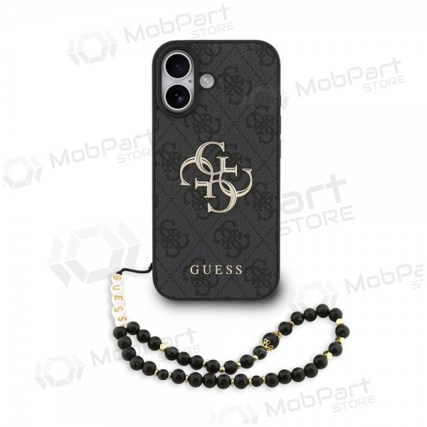 Funda para Apple iPhone 17 - Guess PU 4G Metal Logo Strap (negra)