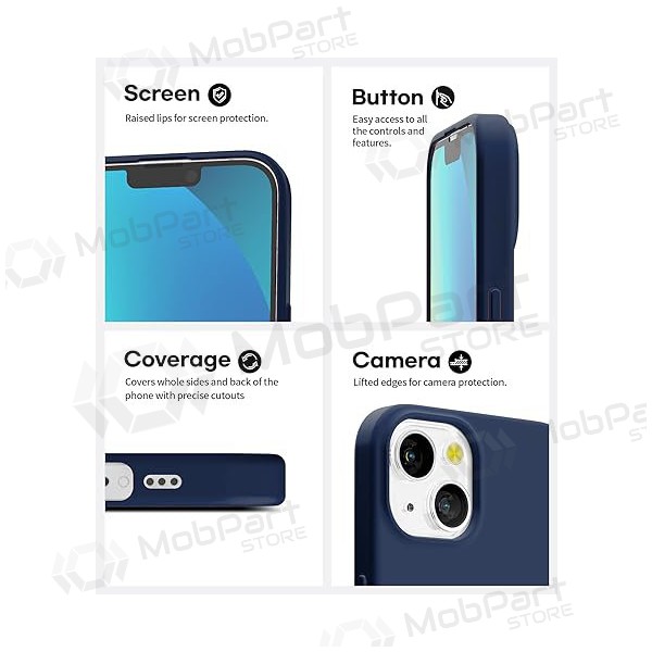 Funda para Apple iPhone 14 - Mercury Soft Feeling (azul oscuro)