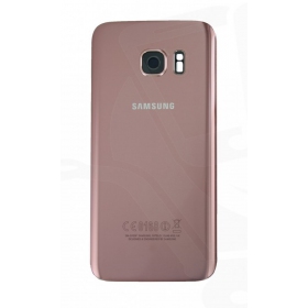 Samsung G930F Galaxy S7 tapa trasera de la batería rosado (rose pink) (usada grade A, original)