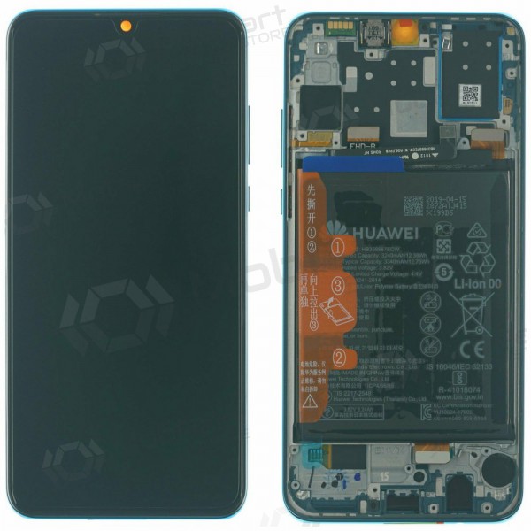 Huawei P30 Lite 48MP pantalla (azul) (Peacock Blue) (con un marco y bateria) (service pack) (original)