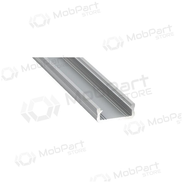 Aliuminis paviršinis profilis Lumines LED juostoms D (gris, 3m) 