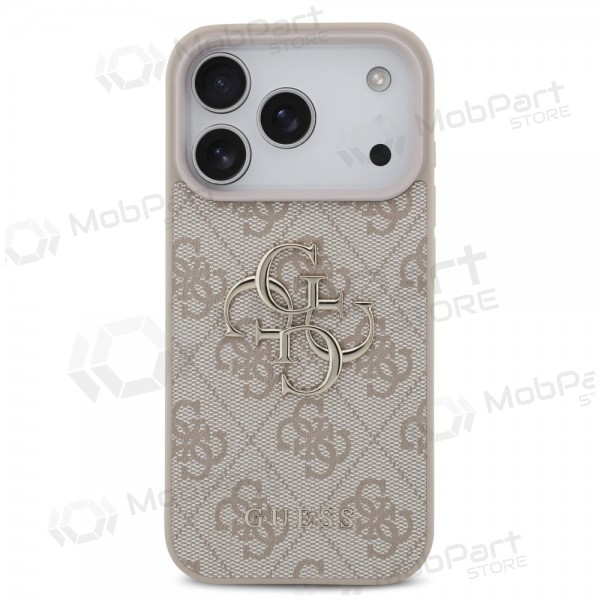 Funda para Apple iPhone 17 Pro - Guess PU 4G Metal Logo (rosa)